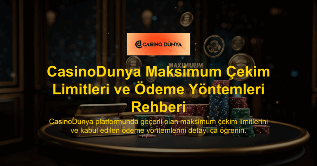 CasinoDunya Maksimum Çekim Limitleri ve Ödeme Yöntemleri Rehberi
