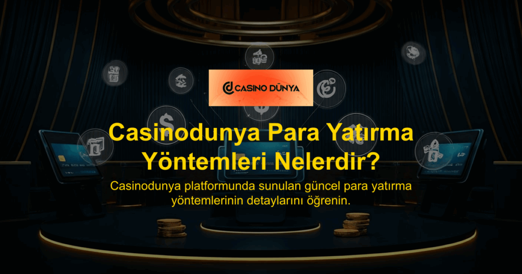 Casinodunya Para Yatırma Yöntemleri Nelerdir?